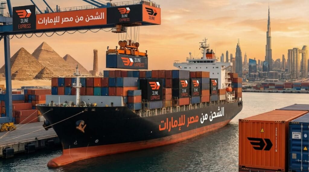 شحن من مصر للامارات